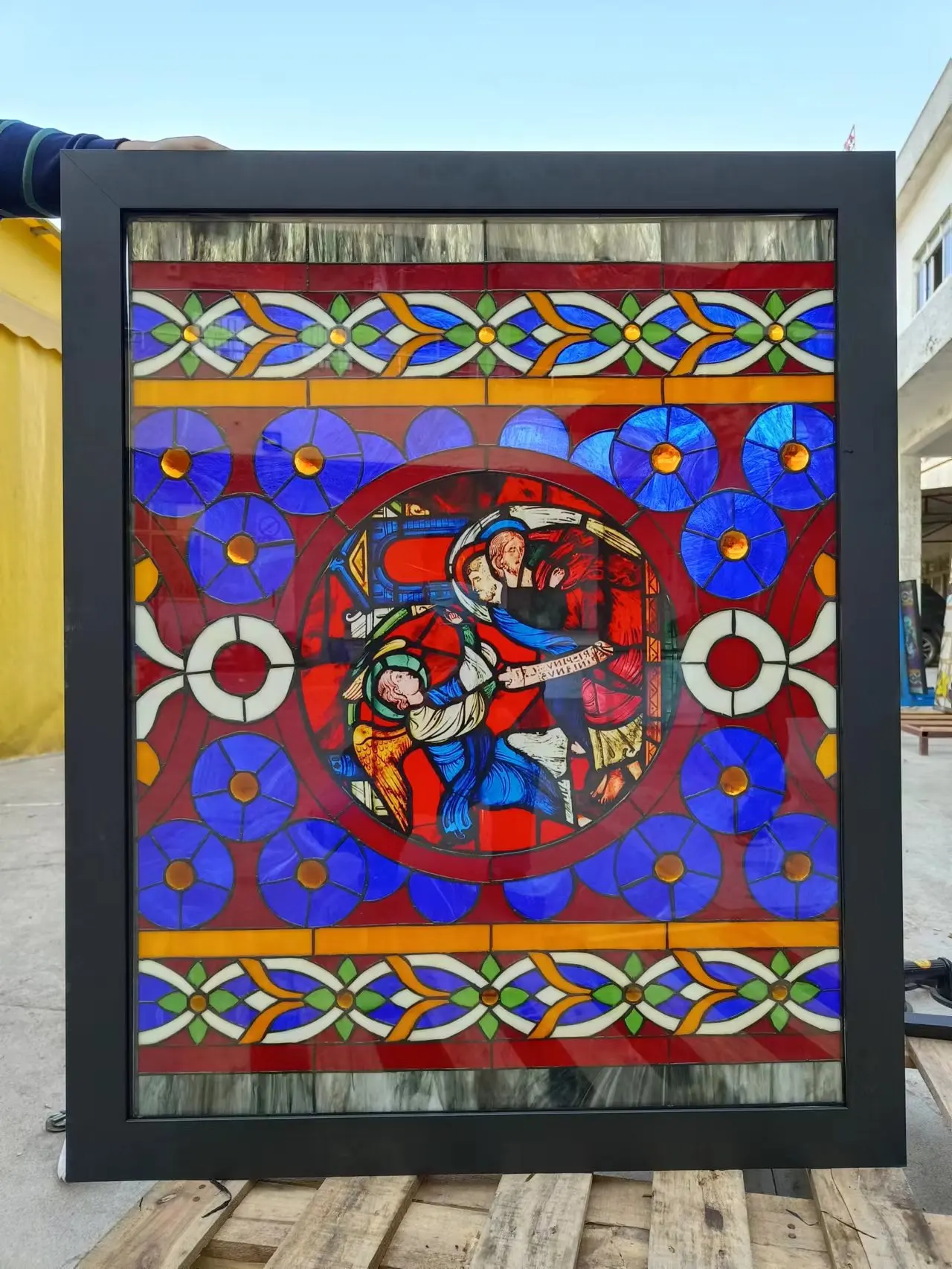 Customized Decor Mosaic Tiffany Style Chinese Stained Glass