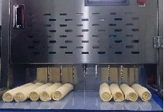 Automatic cutting operating line Ultrasonic sheet cake Cutting Machine for Cakes and Bread in assembly line