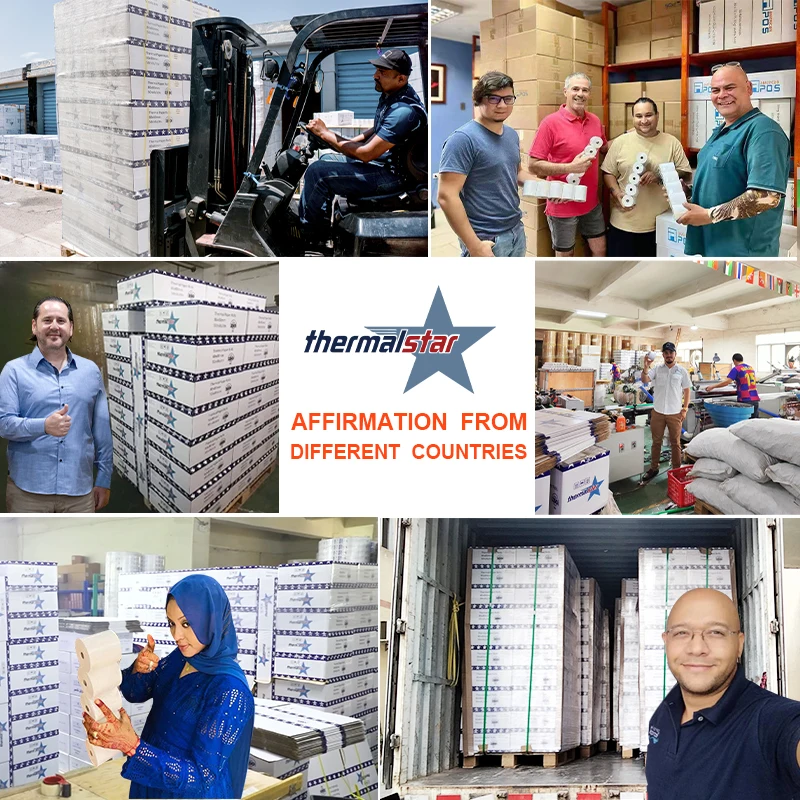 Pos thermal paper rolls receipt paper for pos atm