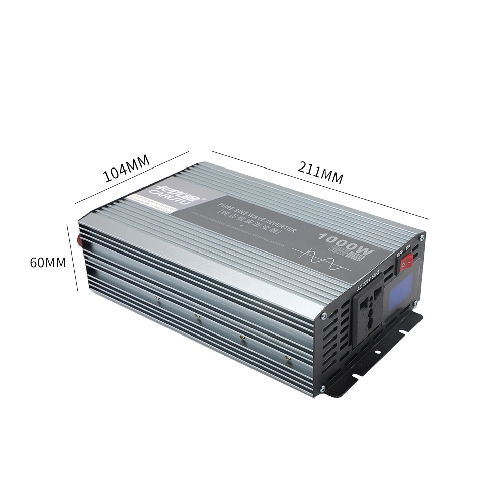 wholesale high qualitymultifunctional portable with display screen solar power inverter price 1000w 12v to 220v