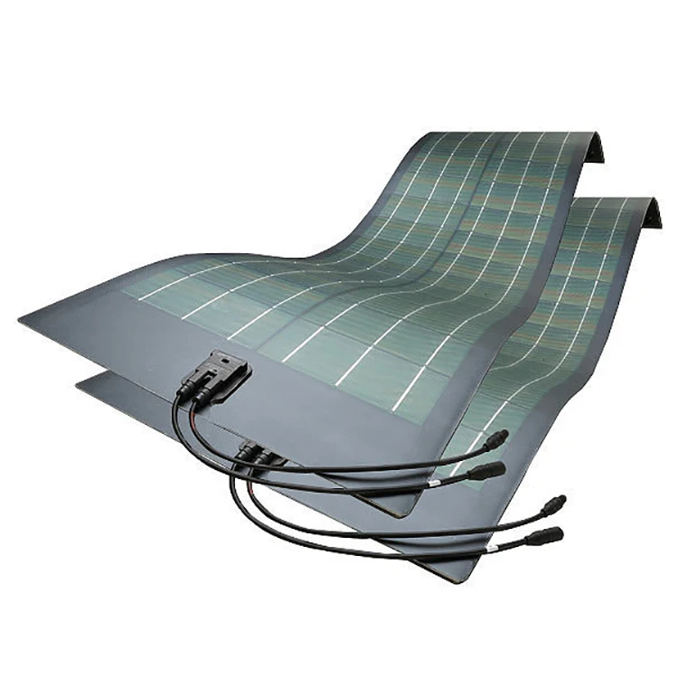 ETFE Solar Panels 100W 250W Flexible Solar Panel Kit Narrowboats For Boats Roof With Cables