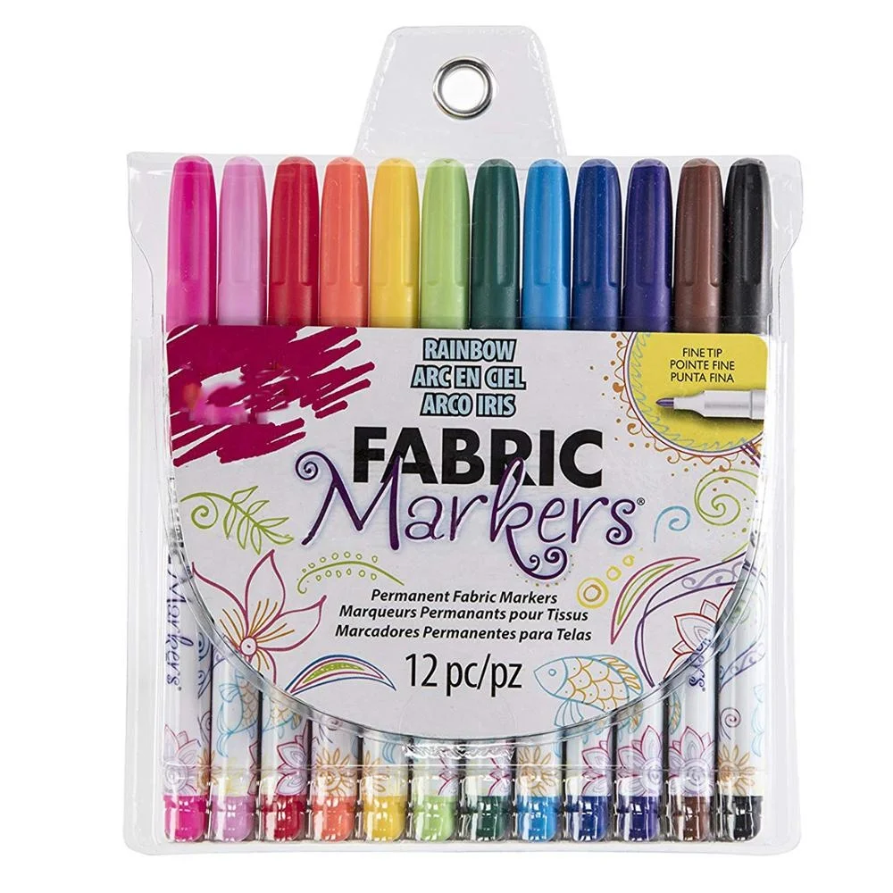 T-shirt Multi Color Washable Textile Marker Pen