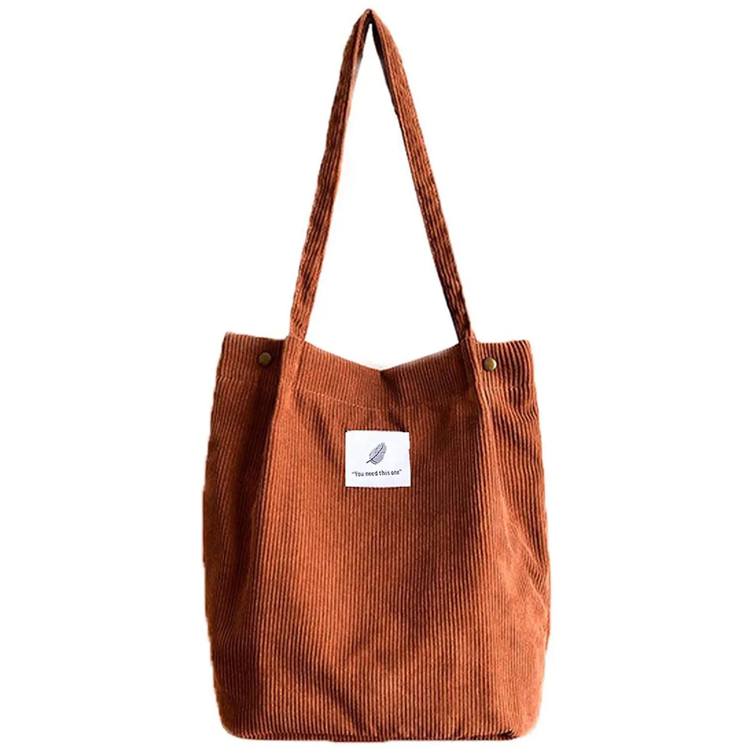 Wholesale Fashion Corduroy Tote Shopping Bag With Logo