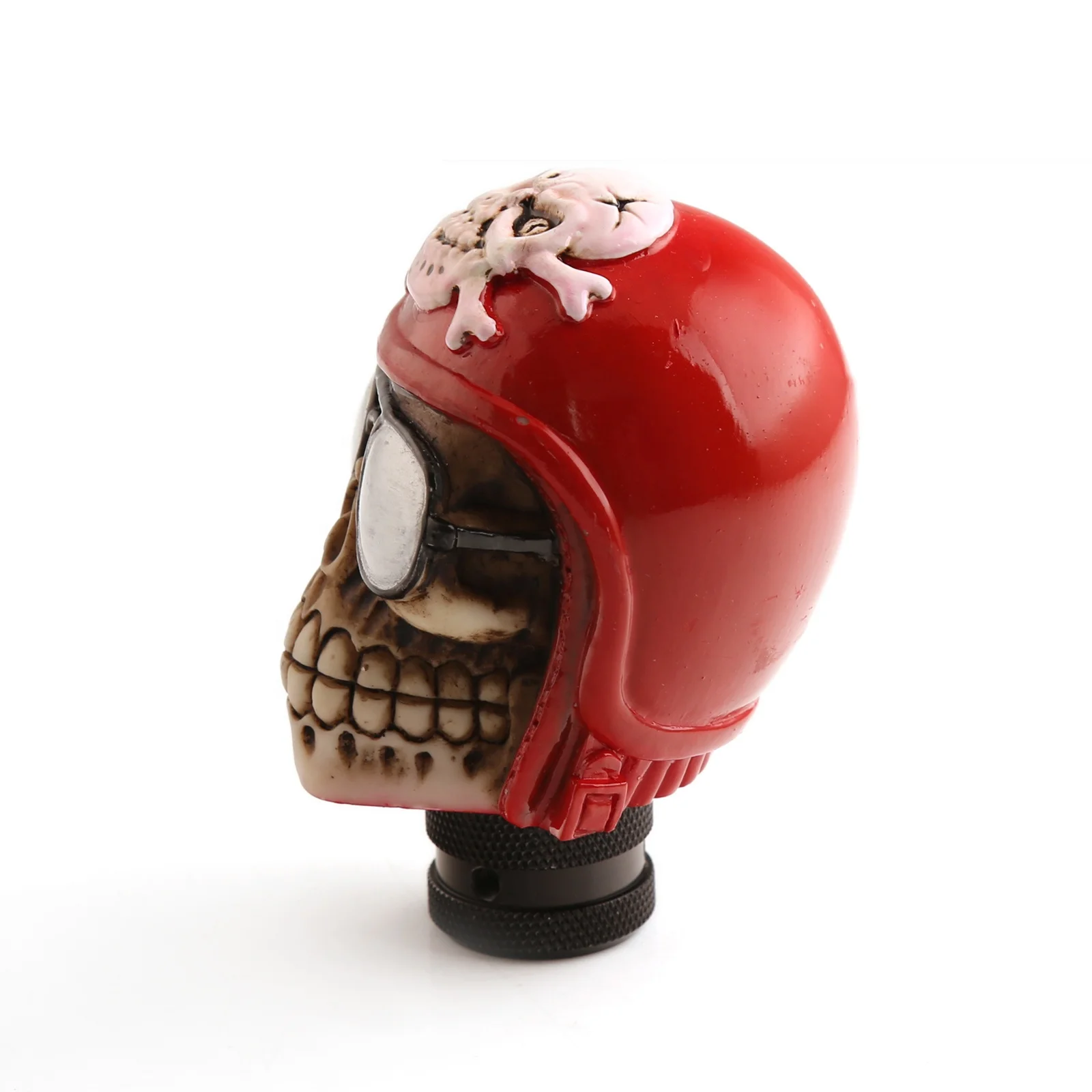 Dtouch Universal Car Manual Gear Shift Knob skull manual gear shift knob Shifter Handle Lever Stick with 3 Adapters