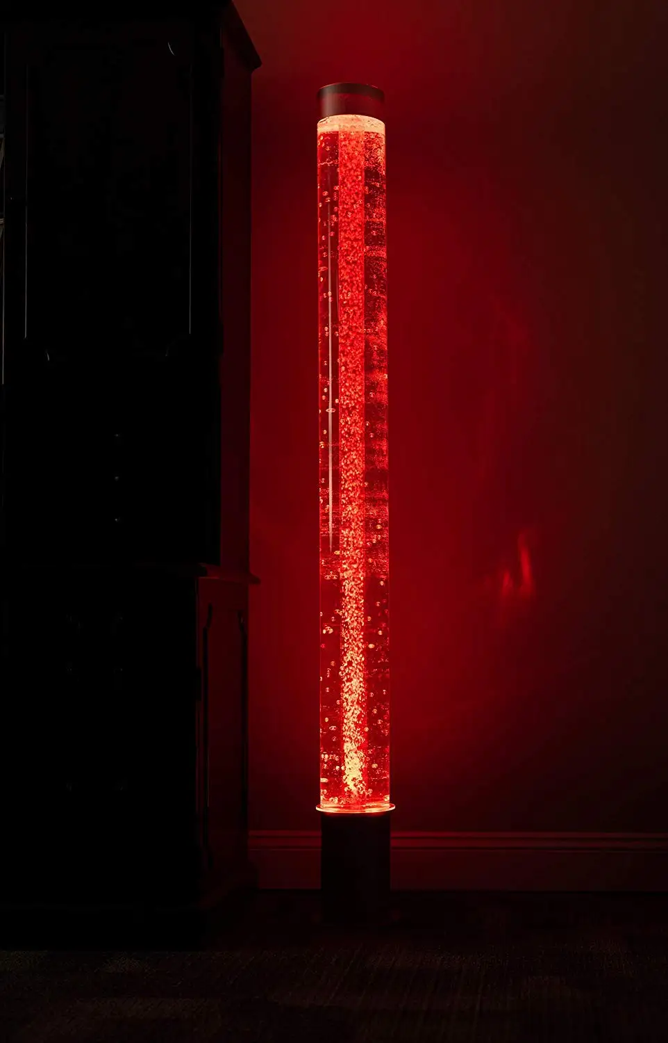 Sensory Bubble Tube  6 Foot Bead Water Tower Color Changing Floor Lamp APP Controlled Calming Effect