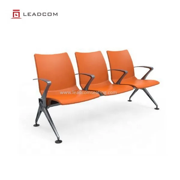 Leadcom L-W02-1 PU 3-seater waiting area chair for hospital bank bench airport waiting seating terminal waiting benches