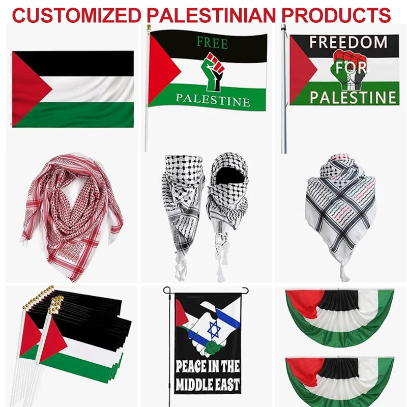 flags palestine  big stickers scarf free palestine  for car hand  3x5ft car hood cover  garden flag palestinian scarf flag