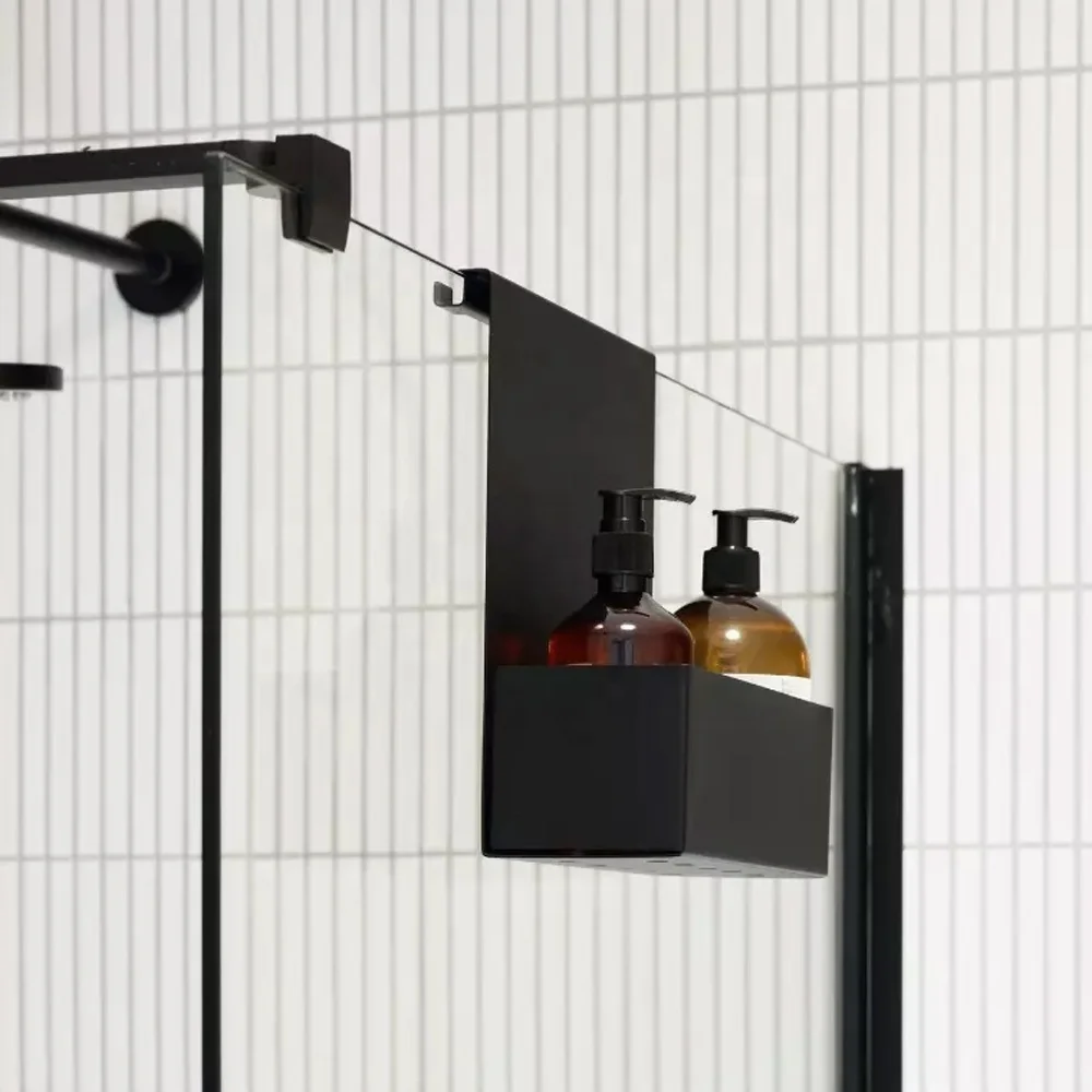 Lakeso Bathroom Shelves Drill Free Sturdy Rust Proof Hanging Shower Organizer Shelf Storage Rack