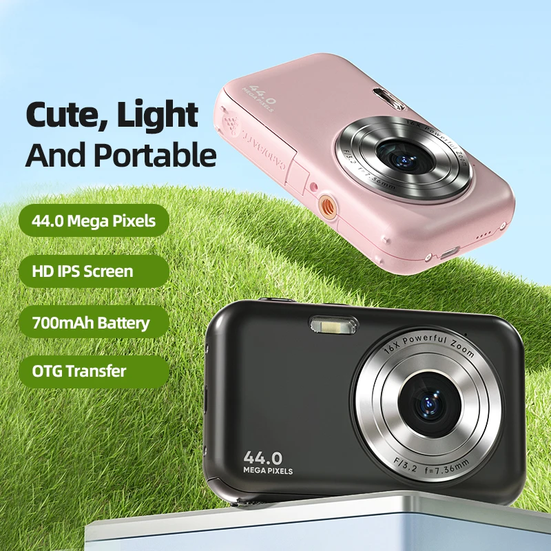 factory wholesale purple max 44 MP digital  cameras photo and video compact camera mini camera for kids