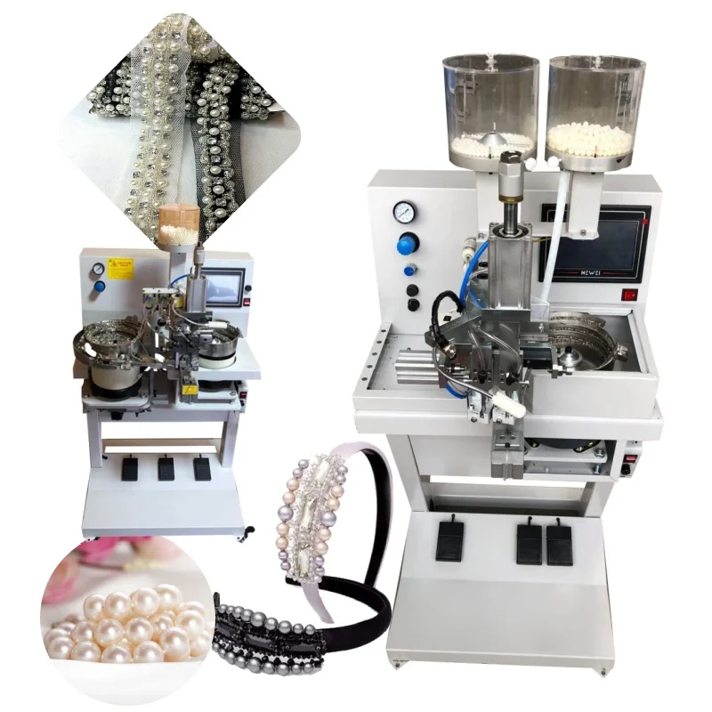 China pearl drill nail beads machine automatic pearl fixing machine