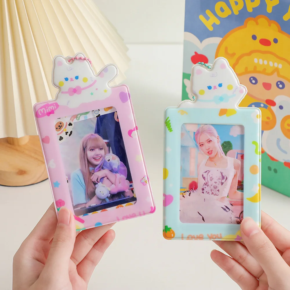 Пользовательские ПВХ фотокарты держатель Kpop брелок Корея фотокарточки карты для идола