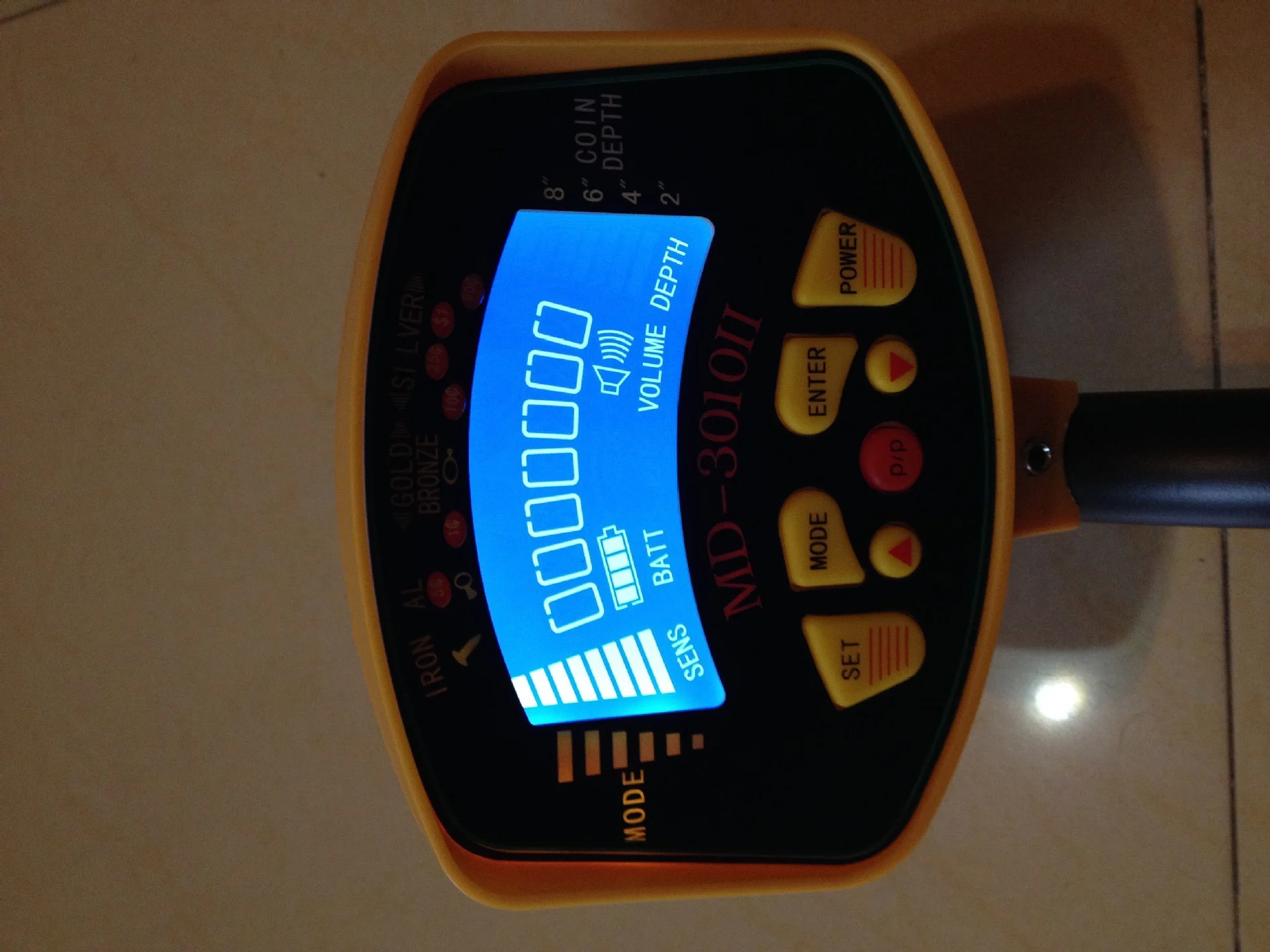 Handheld Metal Detector Bounty Hunter Treasurmiyanter Price Deep Metal Detector for Gold Guangzhou Rc 2years MD-3010II OEM,OBM