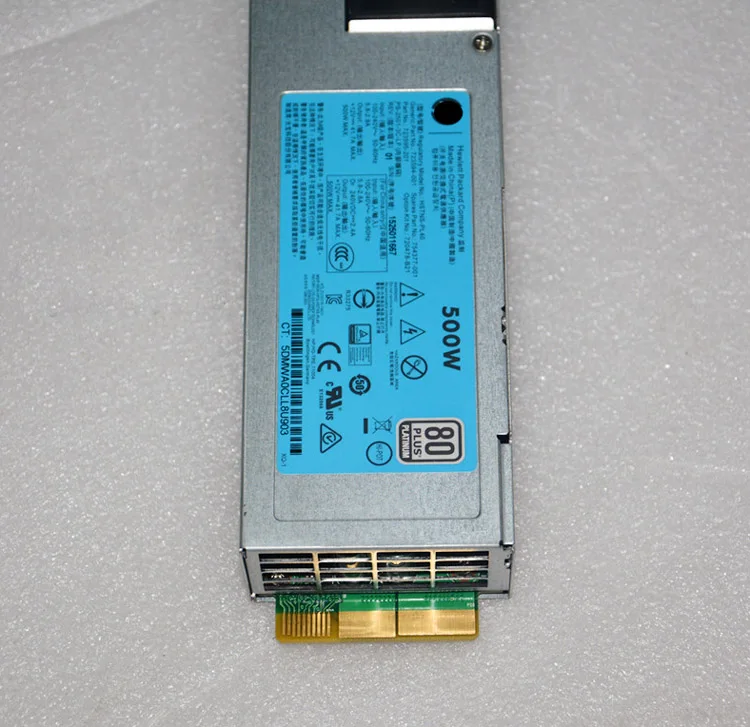  Блок питания с гибким слотом 500 Вт для HP Proliant DL360 DL380 Gen9 G9 Platinum PSU 720478-B21 754377-001