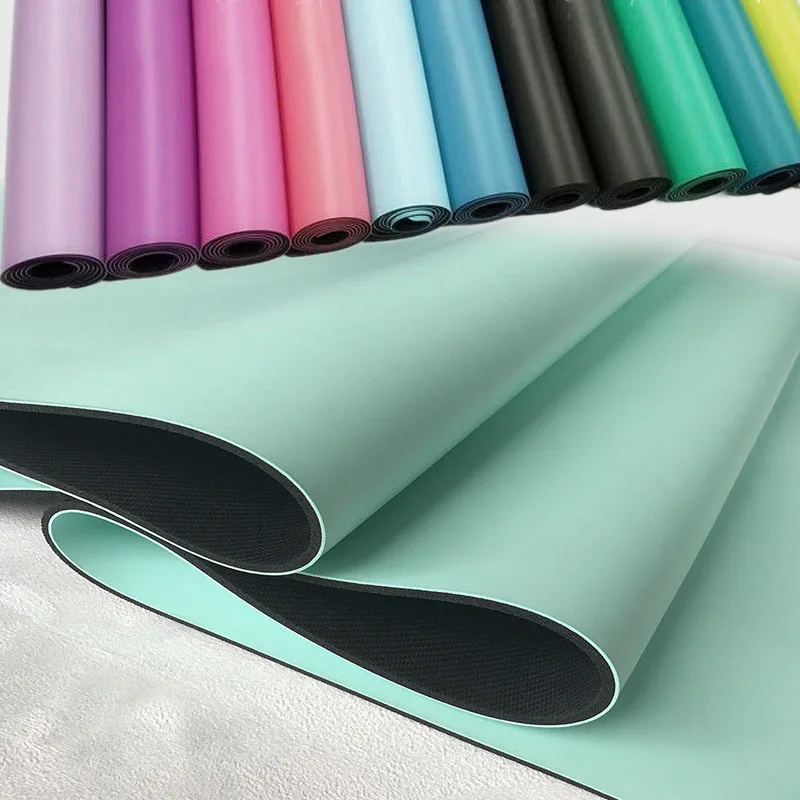 Verchoo Eco-friendly Pilates Floor Workouts Fitness Exercise Premium 6mm Thick Non Slip Gold Print Black PU Yoga Mat