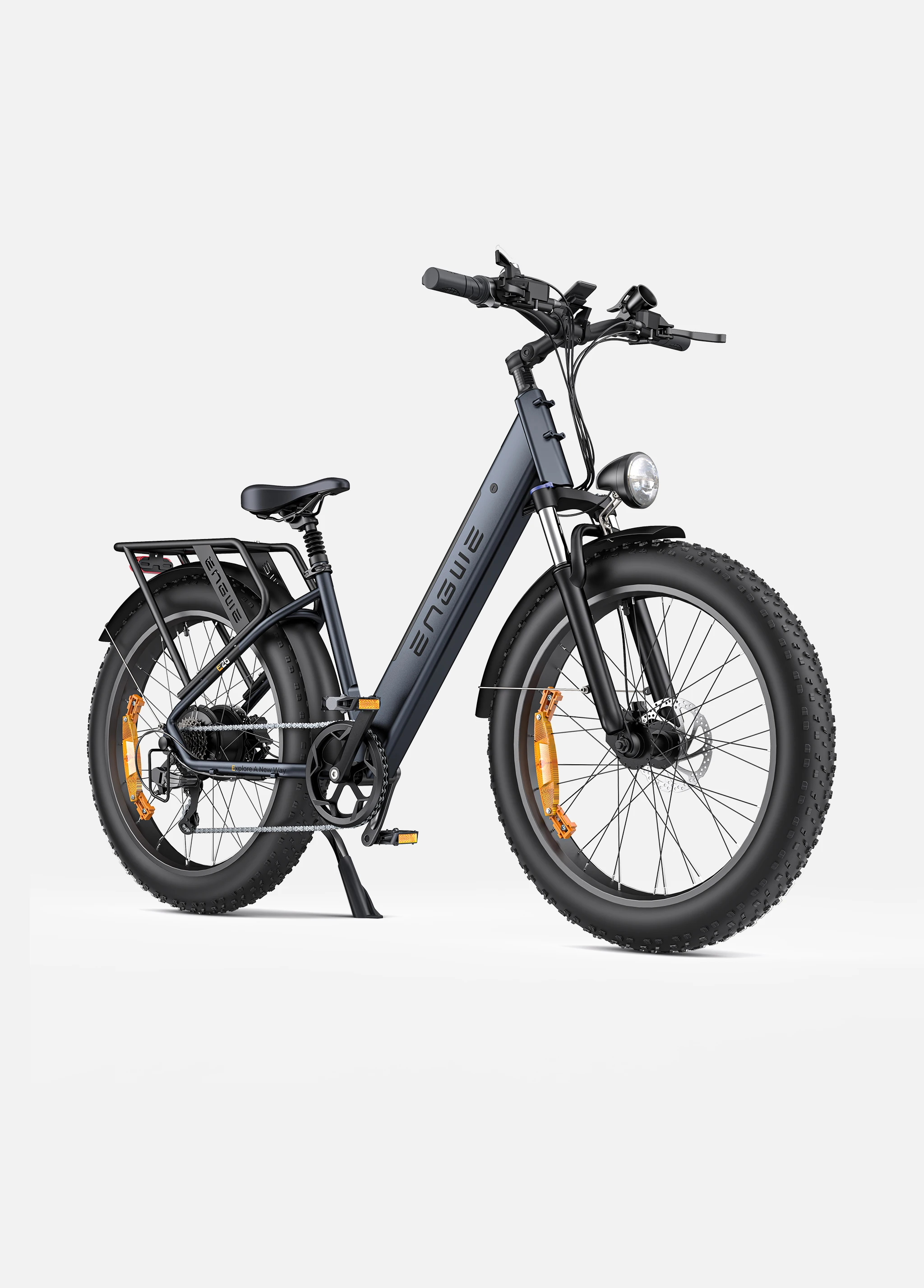 ENGWE Ebike 26*4.0 Inch Fat Tire Off Road Ebike 1000W 48V 16Ah Powerful Mountain rear rack ebike battery Bicycle for commuting