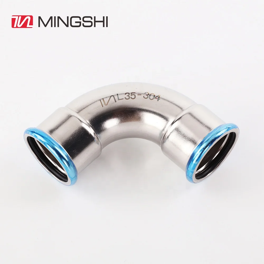 Online Equal Elbow Stainless Steel Pipe Fittings Plumbing M Type Stainless Steel Fitting