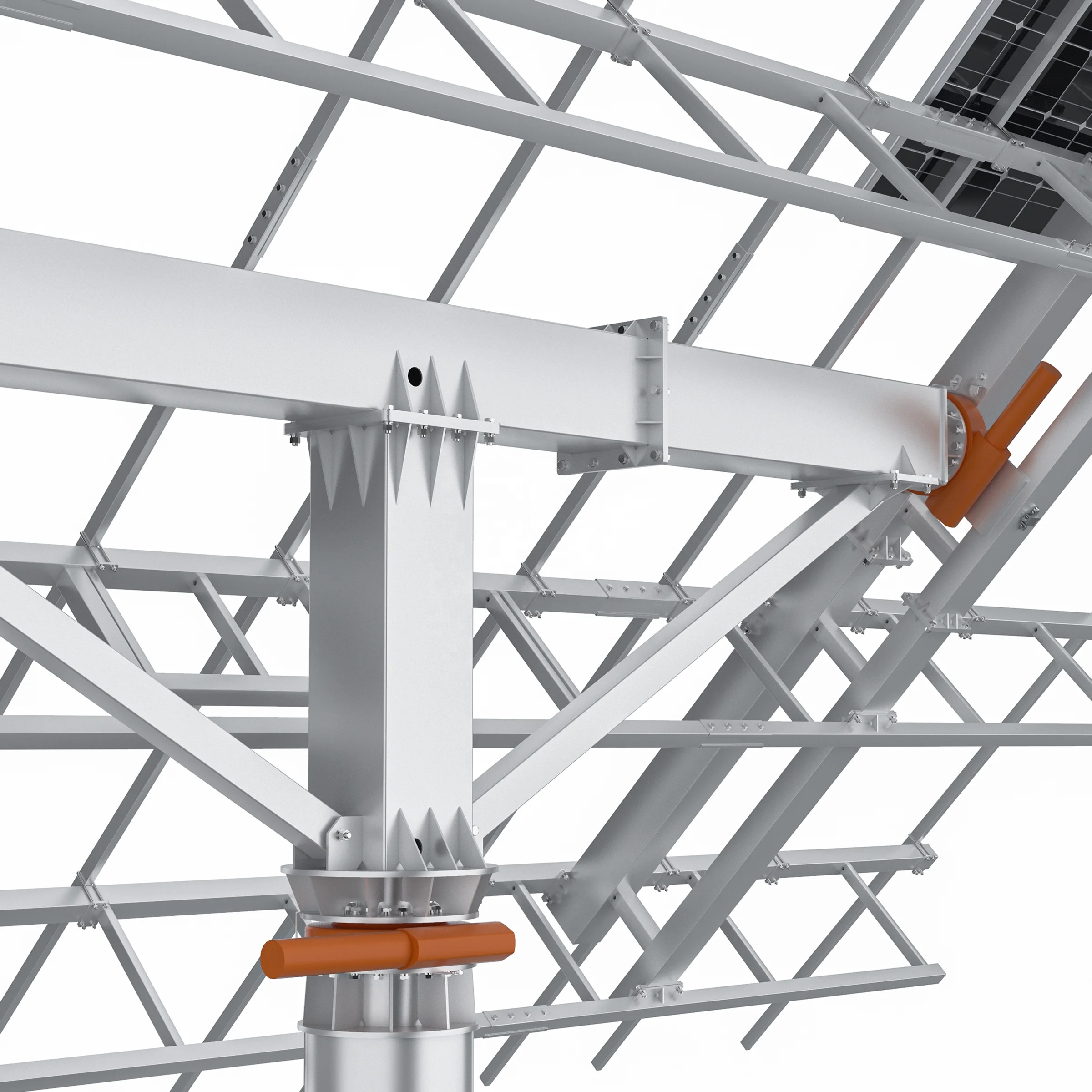 18kw solar tracker dual axis solar tracking system sun tracker sun tracking system solar panel tracker for 48 unit solar panels