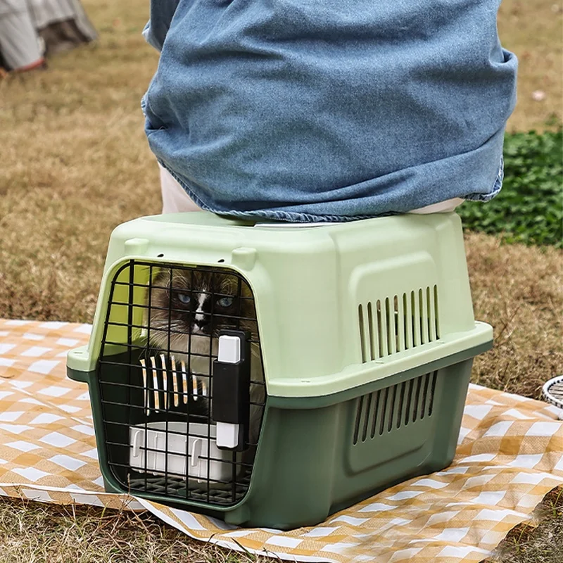 Hot Sale Airline Approved Cat Travel Carrier Bag Big Size Pet Air Carrier Cage Cat Pet Transport Box