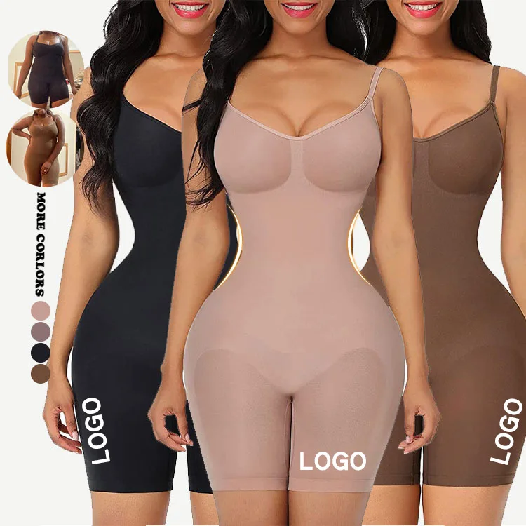 Custom Logo Women Sexy Black Lace Full Body Slim Shapewear Bodysuit For Women Shapewear Plus Size Ab Board Post Surgery Compress