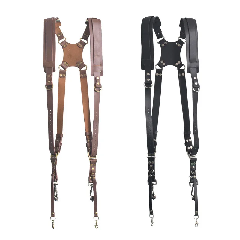 Genuine Leather Camera Shoulder Strap Belt Vintage Durable Leather Strap For Camera