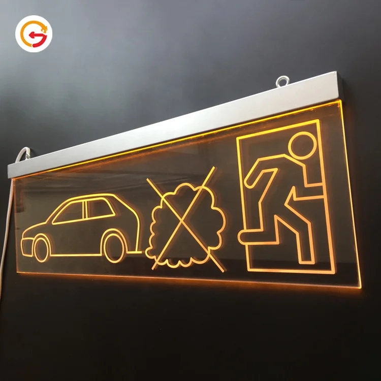 Производитель JAGUARSIGN индивидуальный дизайн отеля указатели направленного направления вывески для выхода светодиодные акриловые подземной парковки