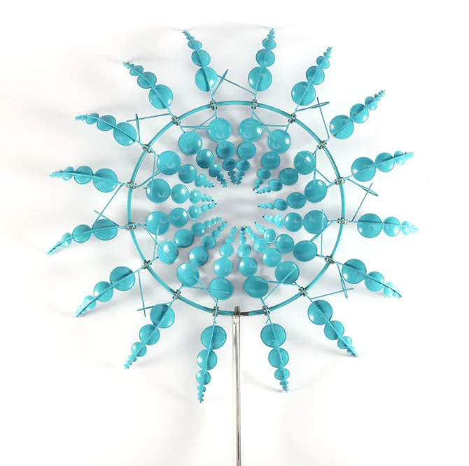 Creative metal crafts windmill geometric wind chime garden wind chime ornaments Magical Metal Windmill