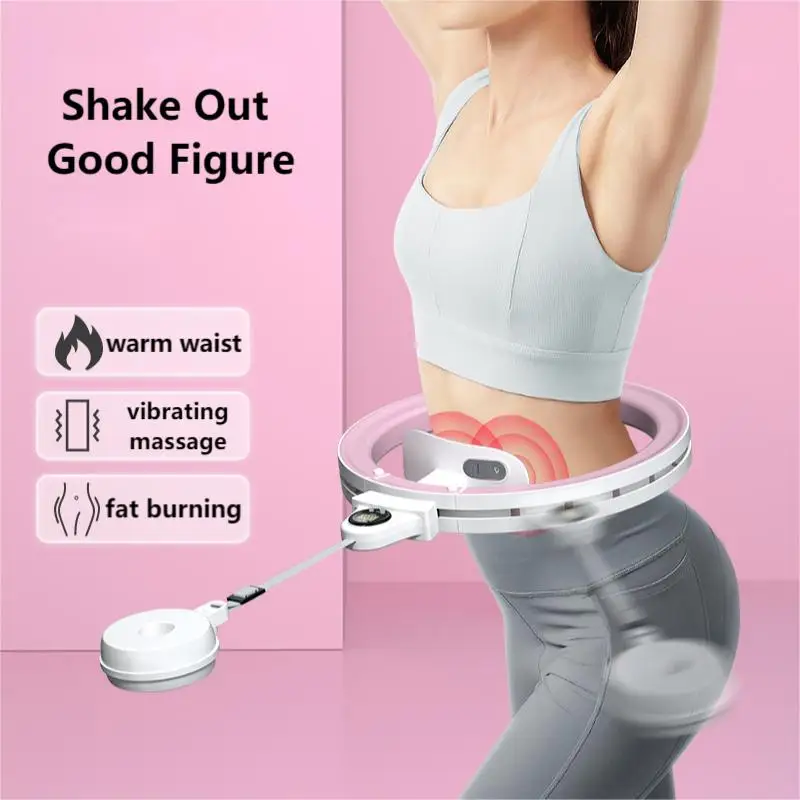 Chooyou Hot Sale Home Exercise Fitness Gym Intelligent Hula Rings Smart Weighted Adjustable Silicone Massage Hoola Hoops