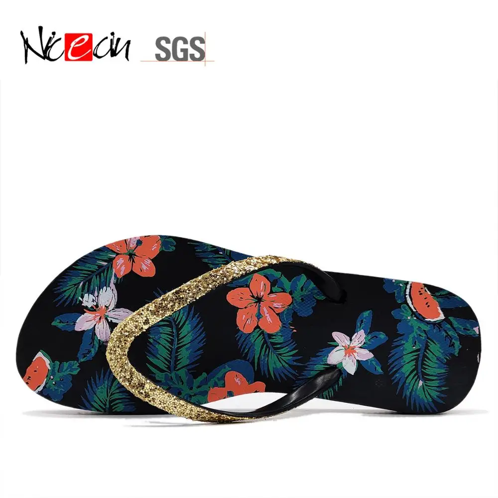 Woman Flip Flop custom Logo Soft Comfortable Rubber Flip Flops