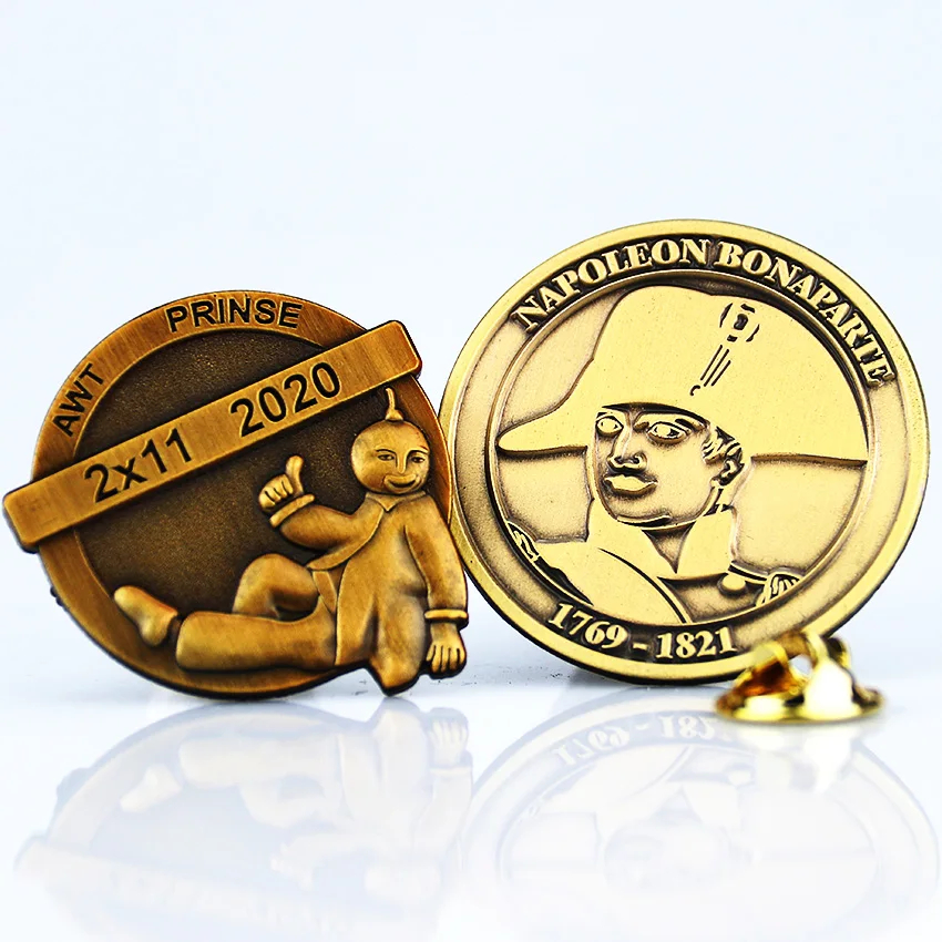 Эмалированная металлическая защитная булавка с логотипом на заказ, бейдж с золотым покрытием и булавка для ткани