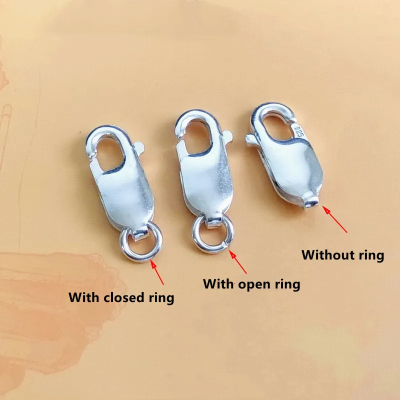 Anti Tarnish S925 Lobster Clasp For DIY Jewelry Making For Necklace Bracelet Parrot Buckle