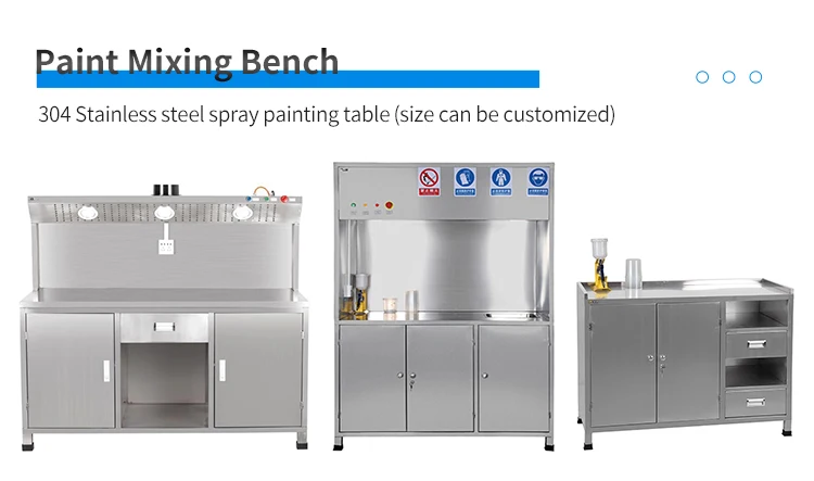 High Quality Raw Materials Paint Mixing Room for Sale Paint Mixing Room with Exhaust fan Paint Color Changing Room Heater