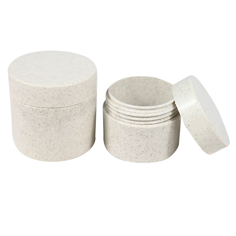 100% Biodegradable Compostable Cosmetic Packaging 30g 50g 100g PLA Corn Starch Moisturizers Cream Organic Cream Jar