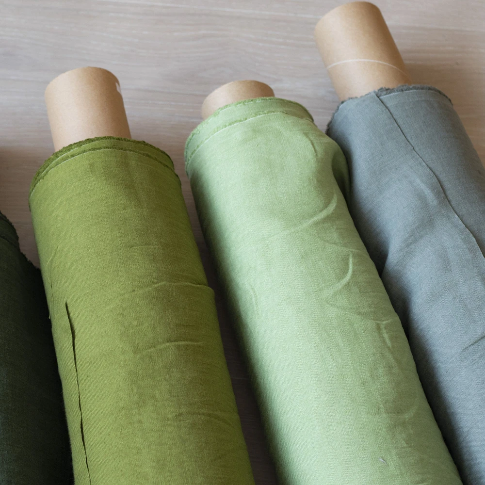 Annual New product antistatic bright color Lightweight and breathable Sweating is not close to the body Cotton51%Linen49%