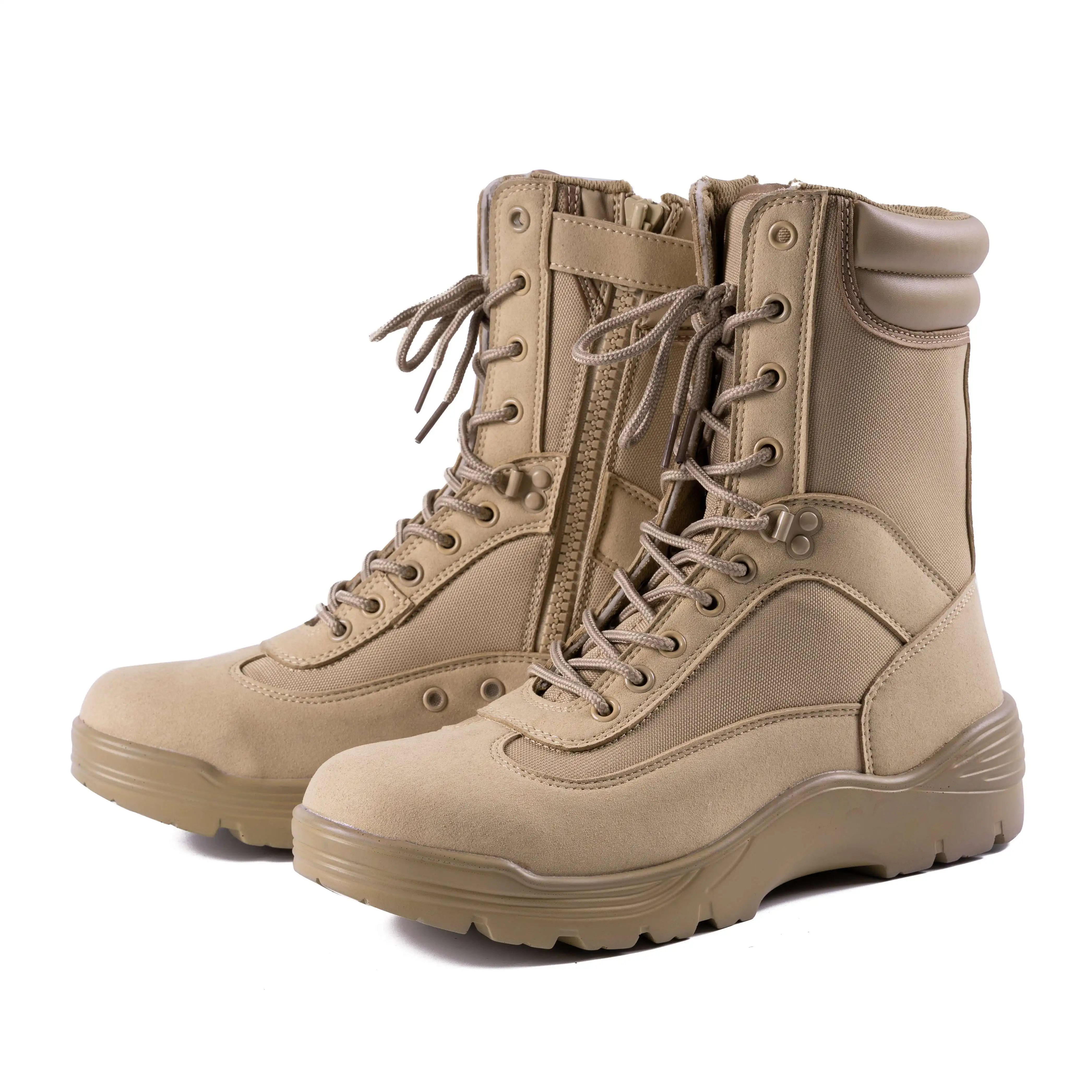 Light Weight Boots With Zipper Oil Resistant PU Outsole Boot Outdoor Training Boot