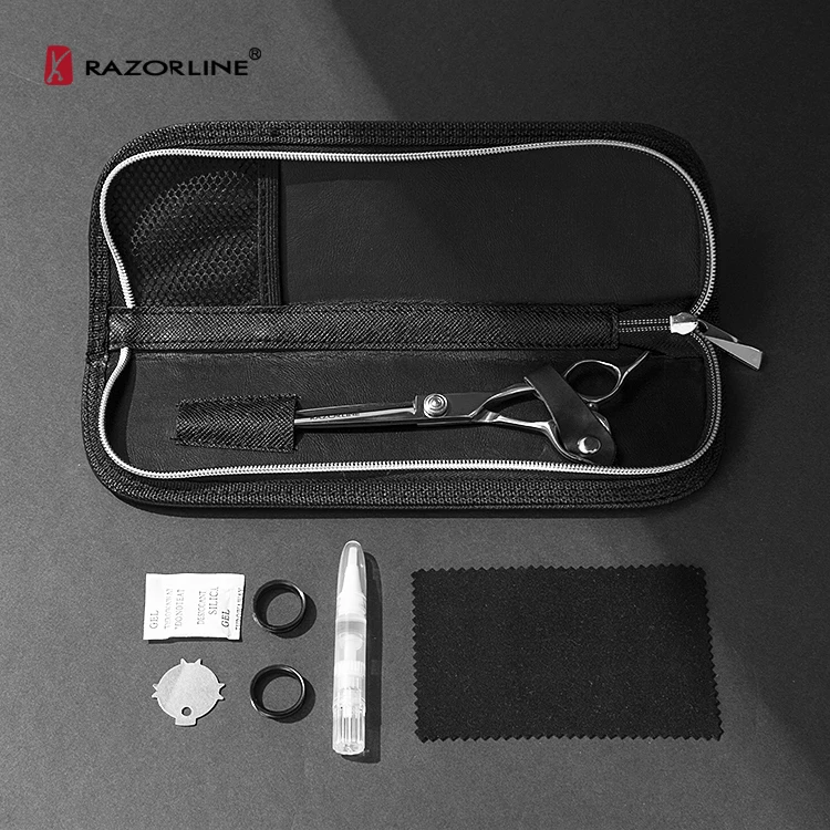 Razorline AK06L Hot Sale Japan 440C Steel Left Hand Professional Barber Hair Scissors