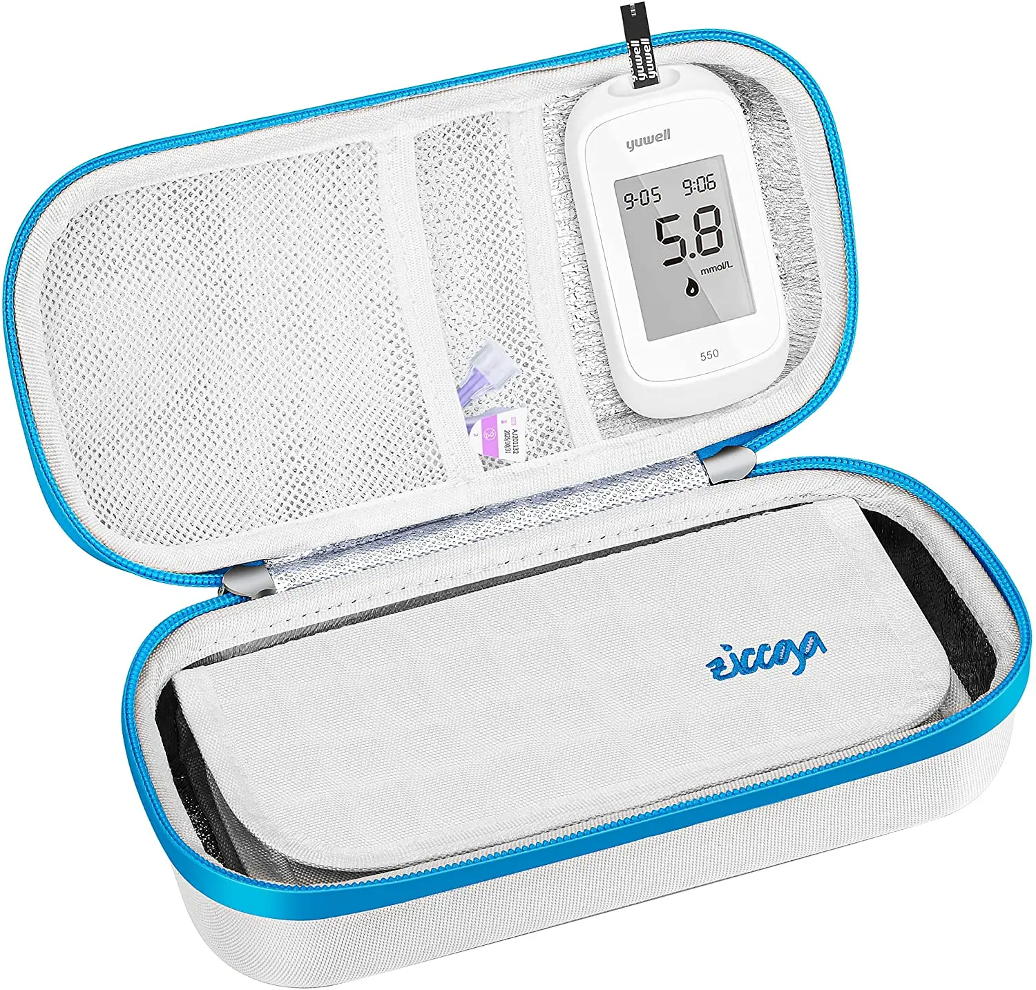 Custom Waterproof Portable Hard shell Insulin pen Cooler Travel EVA Case Medical Travel Diabetic Organizer Insulin Bag