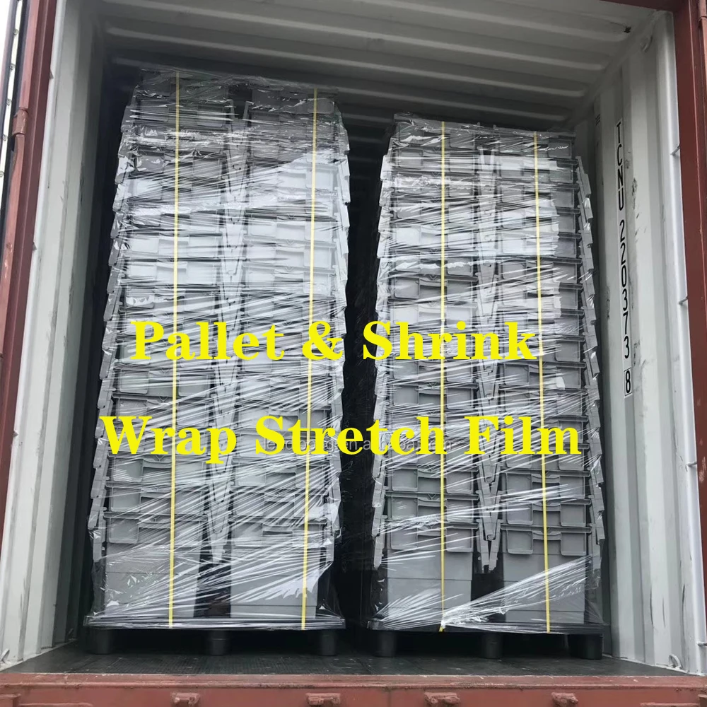  PP moving plastic storage box solid logistics basket nestable and stackable