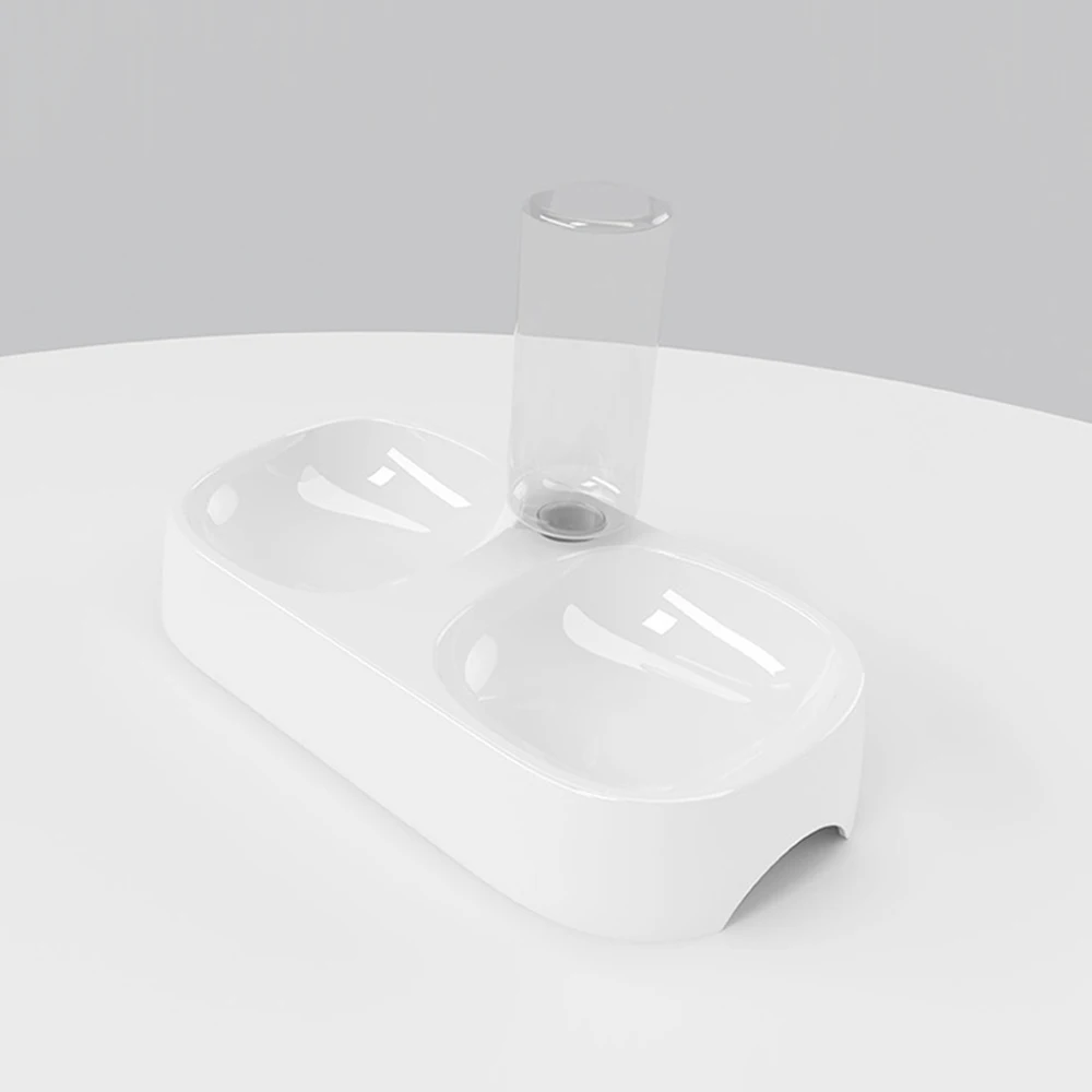 
Hot Sale Multi-Angles Cat Bowl Anti-Fall Anti-Skid Double Foot Rubber Pet Feeder Bowl with neck protection design 