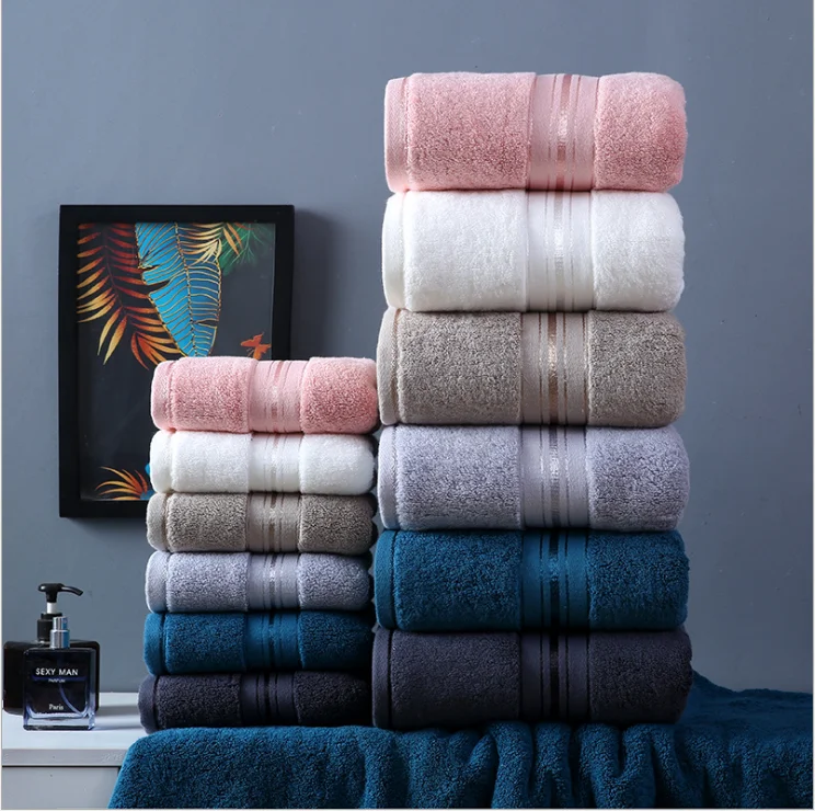 Cheap wholesale 3 pcs 100% cotton towel set top quality luxury bath towel set