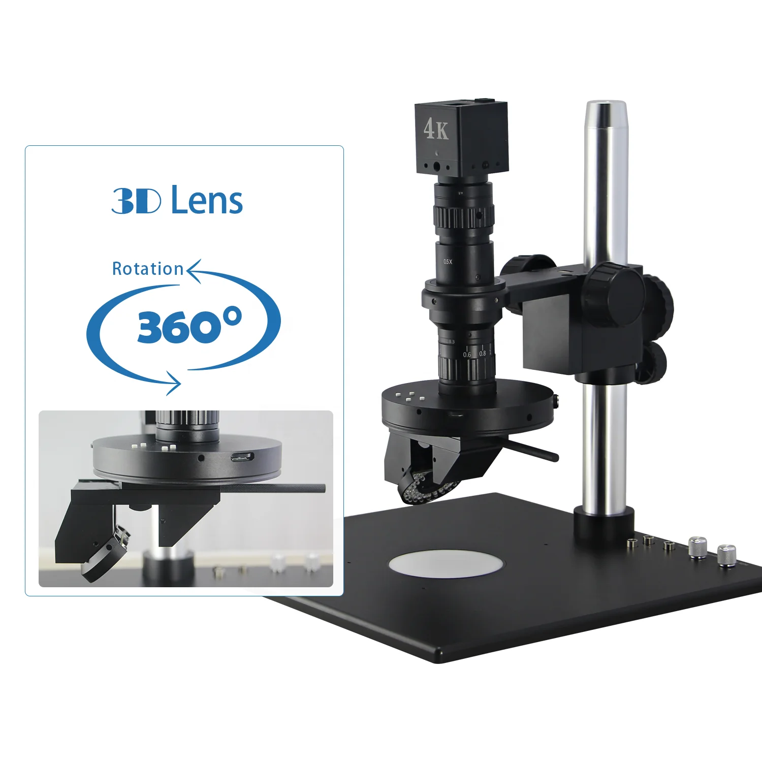 FM3D0325I-PYH-L PCB inspection 3D video microscope 4K digital microscope