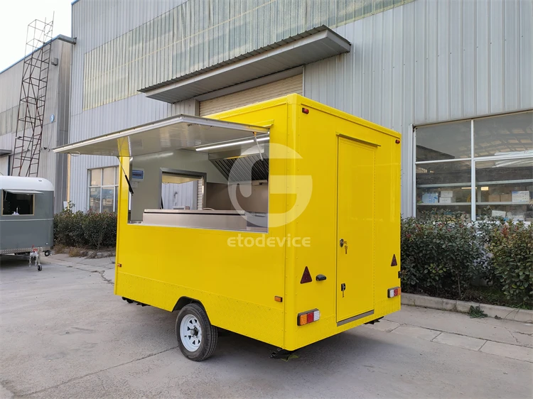 Factory builder food concession trailer DOT VIN approved global manufacturer mobile kitchen premium quality catering tow truck