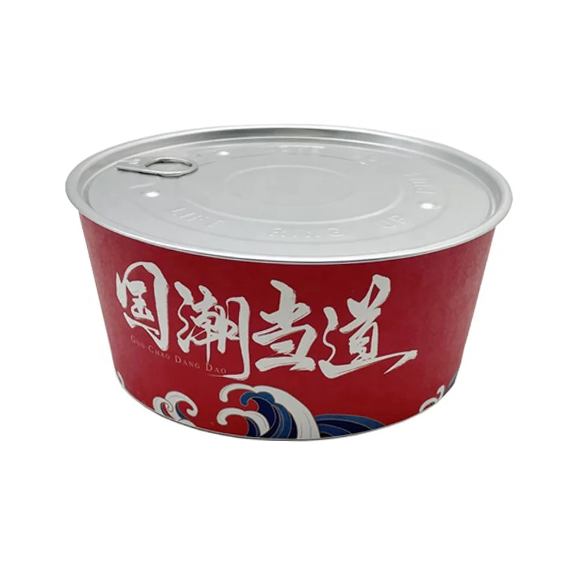 1600ml  Recyclable Biodegradable Lunch Box Aluminium Foil HTC Custom Paper Bowl