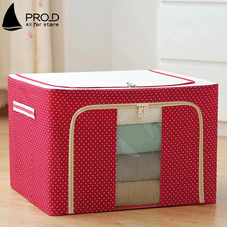 Home Bedroom Oxford Cloth Travel Tote Bag Wardrobe Organizer Storage Boxes