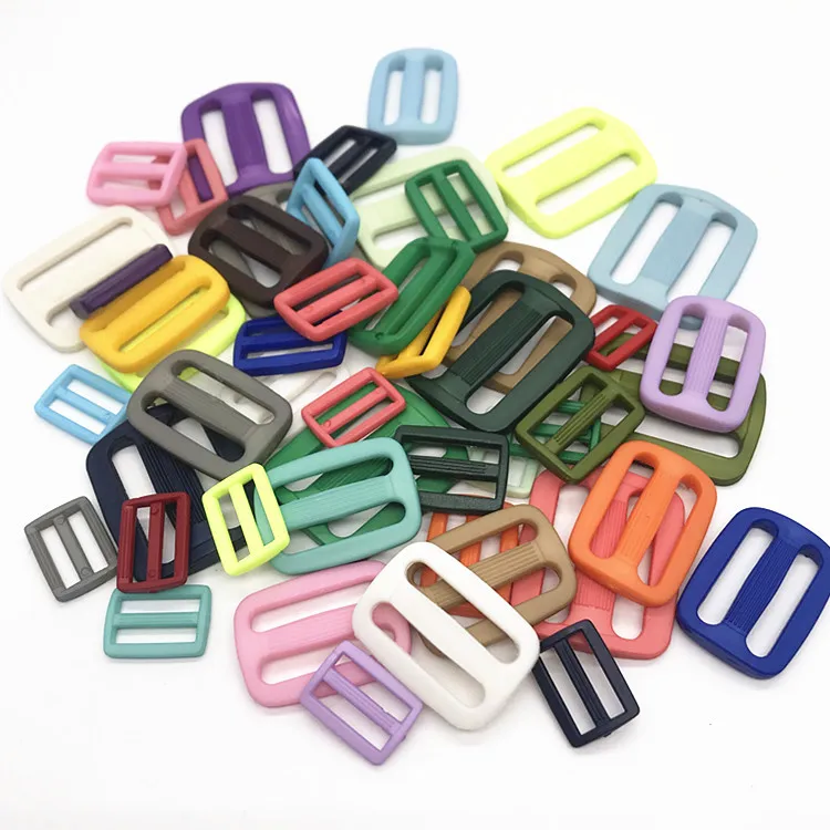 Rewin 25mm Plastic Tri-glide Buckle1 Inch Side Release Plastic Buckle Accessories For Backpack Cat Dog Collar Strap Webbing Bags