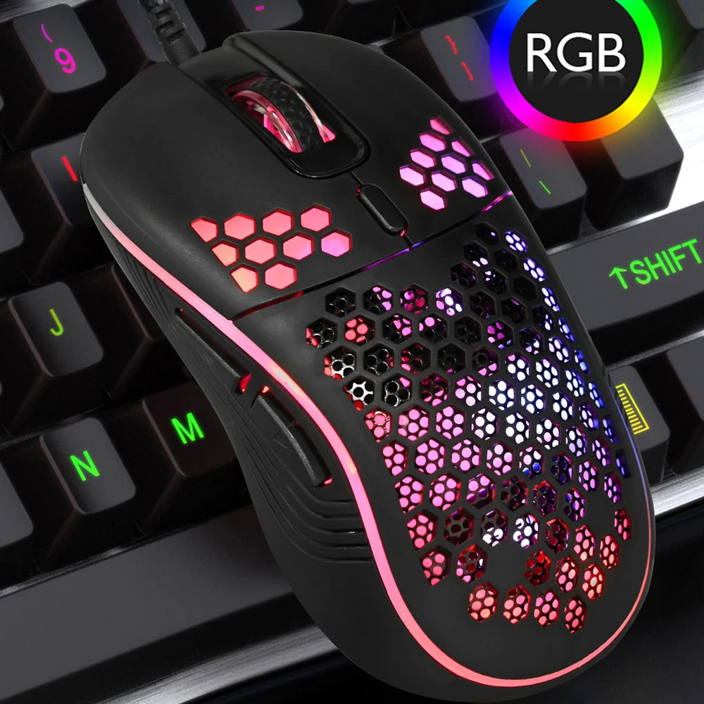 New Design RGB LED Wireless Keyboard And Mouse Quality wired Mouse Combo