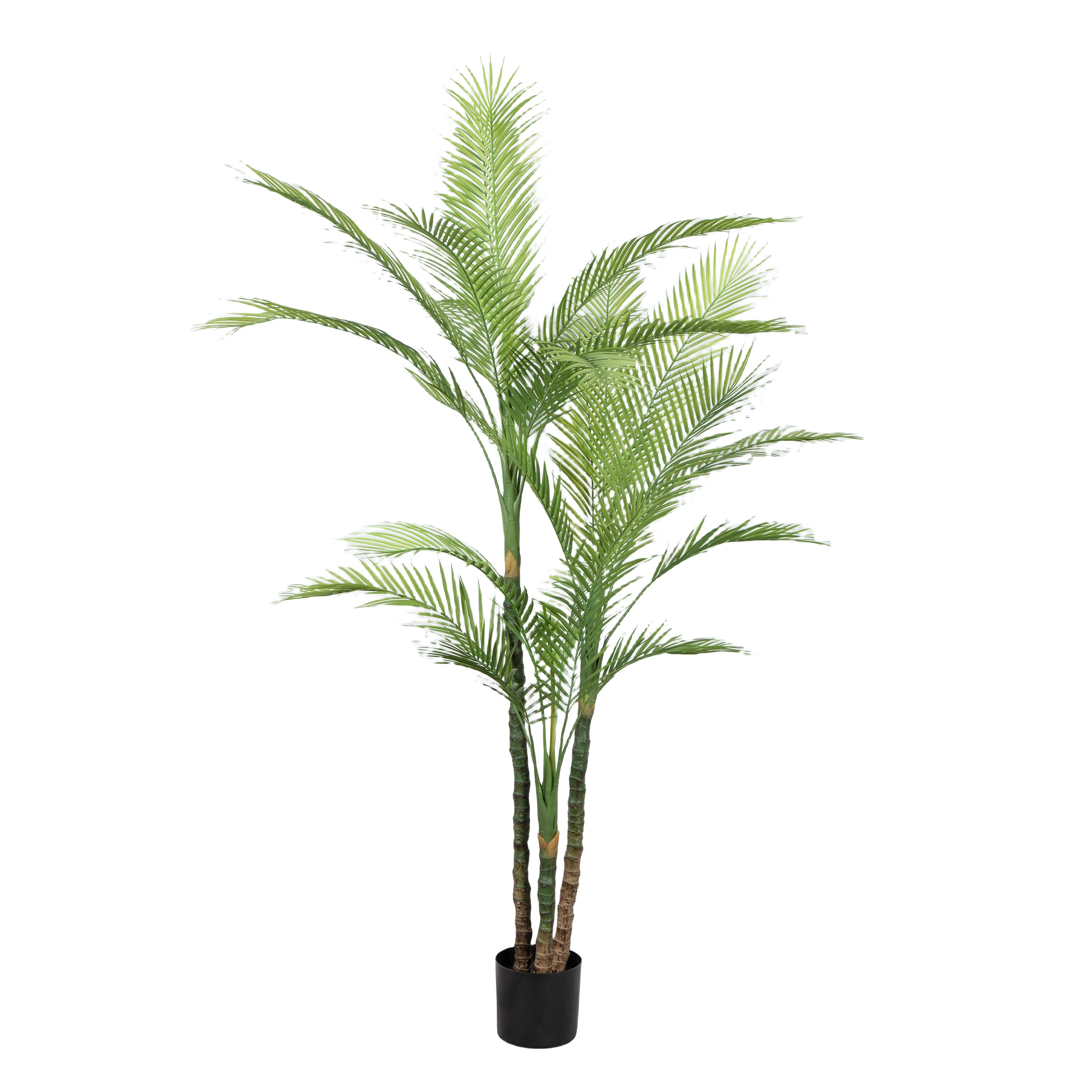 Dongguan Factory Cheap Price Faux Green Phoenix Tropical Artificial Realistic Outdoor Palm Trees For Interior Exterior Decor