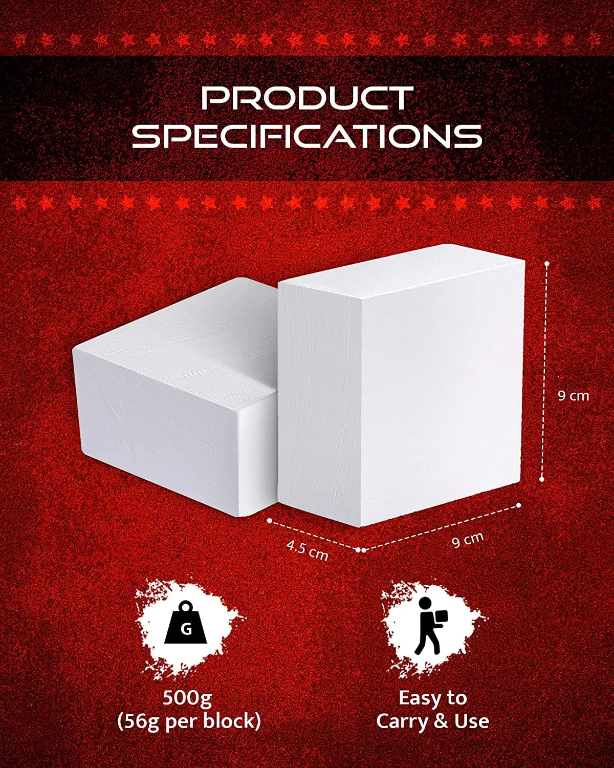 56g Sport Magnesium Weightlifting Gym Chalk Blocks