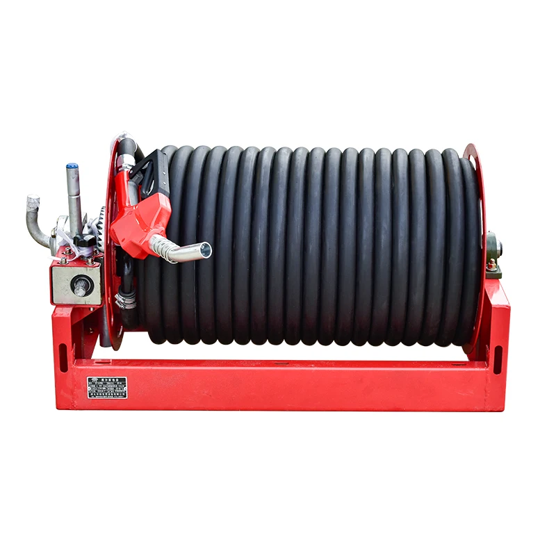 Factory custom manual 50m to 100m auto rewind diesel fuel hose reel