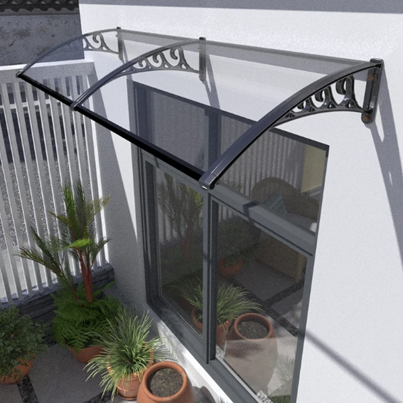 High Quality Aluminum Metal Frame Eaves canopy Canopy Awning Easy To Install Window Entrance Door Canopy