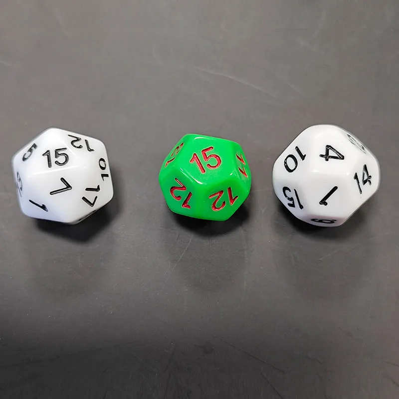Custom OEM transparent and polygonal dice games